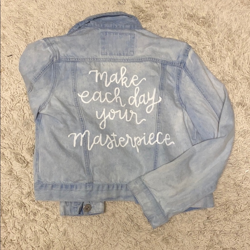 Custom jeans jacket
